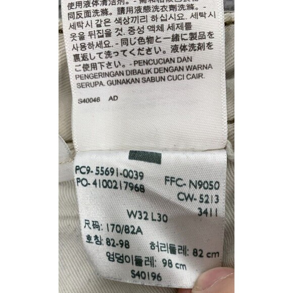 LEVI's 32x30 Chino White Tab Hidden Concealed Button Fly Reinforced Pockets - Picture 9 of 16